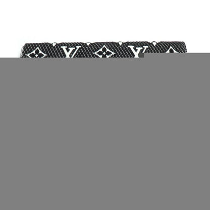 LOUIS VUITTON ルイ・ヴィトン エシャルプLV トゥジュール マフラー ブラック ホワイト M77406 PI1221 ユニセックス【中古】