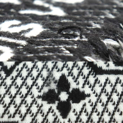 LOUIS VUITTON ルイ・ヴィトン エシャルプLV トゥジュール マフラー ブラック ホワイト M77406 PI1221 ユニセックス【中古】
