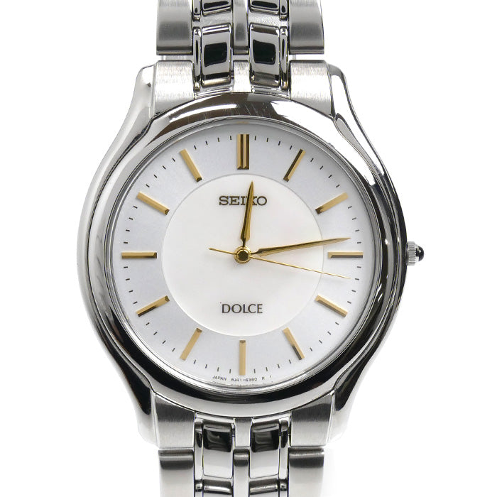 SEIKO セイコー DOLCE 腕時計 電池式 シルバー SACL009/8J41-6030 メンズ【中古】【美品】