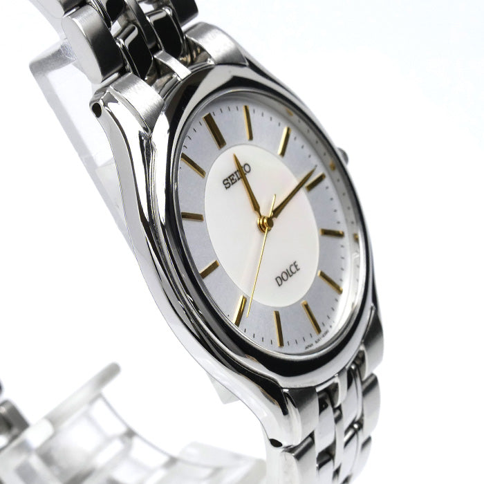 SEIKO セイコー DOLCE 腕時計 電池式 シルバー SACL009/8J41-6030 メンズ【中古】【美品】
