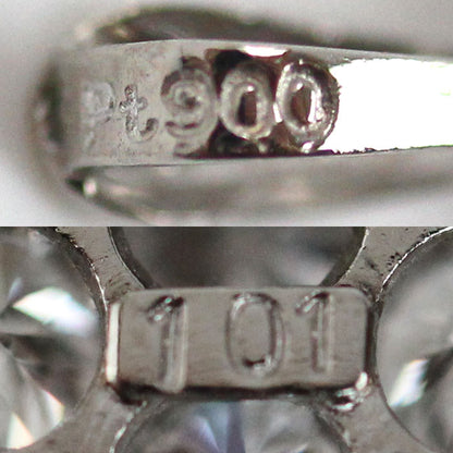 Pt900プラチナ ペンダントトップ ダイヤモンド1.01ct 1.4g フラワー レディース【中古】
