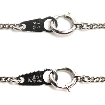 Pt850プラチナ ネックレス 喜平2面カット 3.6g 40cm レディース【中古】