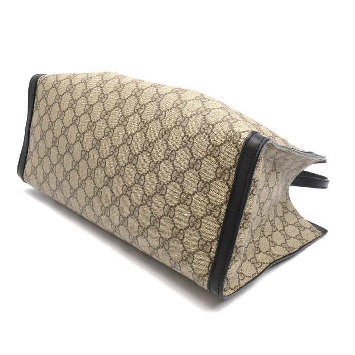 GUCCI グッチ パドロック　GG ミディアム ショルダーバッグ ベージュ ブラック 479197【中古】