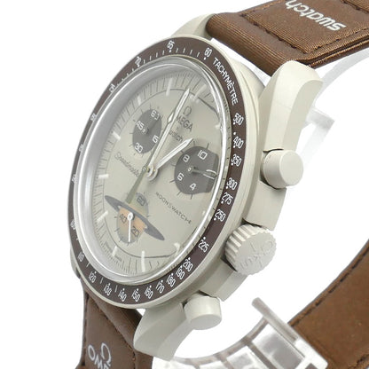 Swatch スウォッチ OMEGAxswatch オメガxスウォッチ 腕時計 電池式 ミッション トゥ サターン SO33T100 スピードマスター メンズ【中古】【美品】