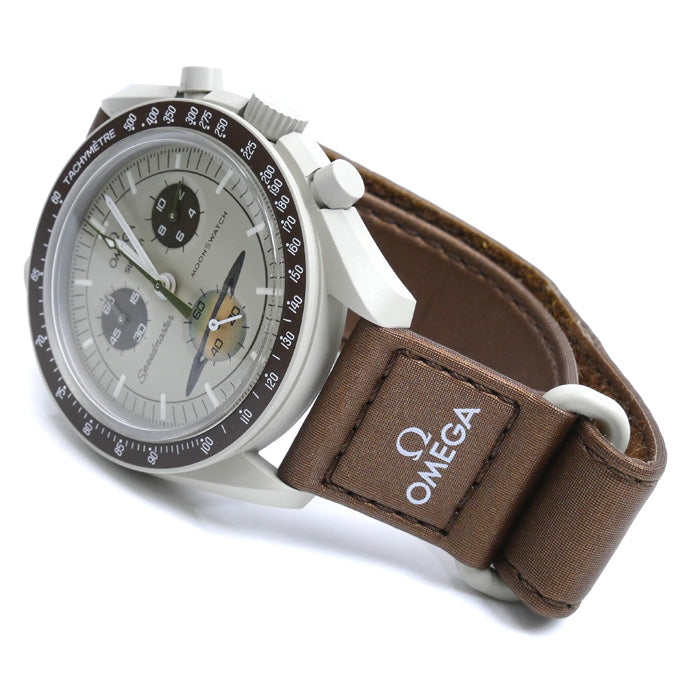 Swatch スウォッチ OMEGAxswatch オメガxスウォッチ 腕時計 電池式 ミッション トゥ サターン SO33T100 スピードマスター メンズ【中古】【美品】