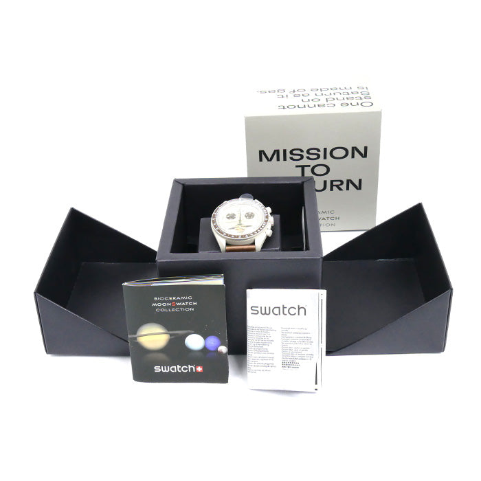 Swatch スウォッチ OMEGAxswatch オメガxスウォッチ 腕時計 電池式 ミッション トゥ サターン SO33T100 スピードマスター メンズ【中古】【美品】