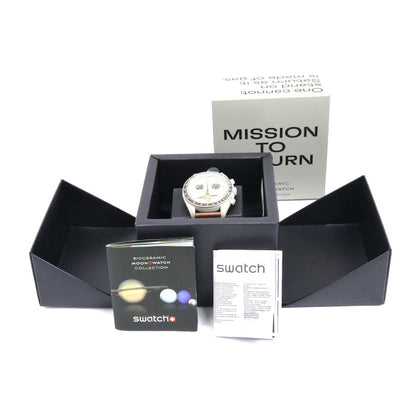 Swatch スウォッチ OMEGAxswatch オメガxスウォッチ 腕時計 電池式 ミッション トゥ サターン SO33T100 スピードマスター メンズ【中古】【美品】