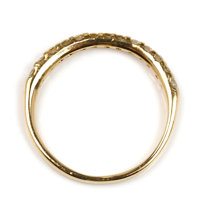 K18YG イエローゴールド リング・指輪 ダイヤモンド0.17ct 4号 1.0g ピンキー レディース【中古】