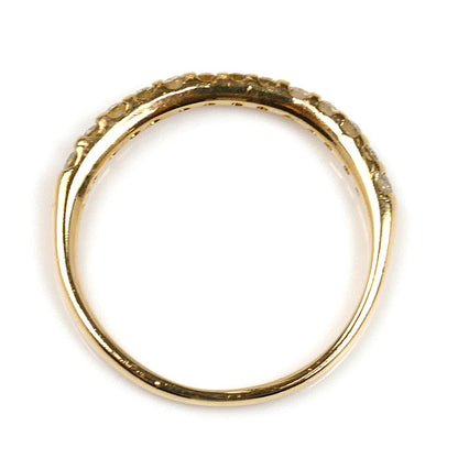 K18YG イエローゴールド リング・指輪 ダイヤモンド0.17ct 4号 1.0g ピンキー レディース【中古】