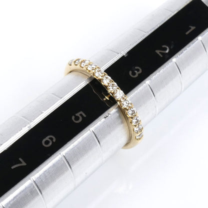 K18YG イエローゴールド リング・指輪 ダイヤモンド0.17ct 4号 1.0g ピンキー レディース【中古】