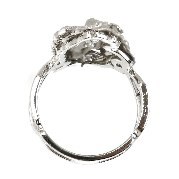 K18WG ホワイトゴールド カレライカレラ リング・指輪 15号 7.7g レディース【中古】