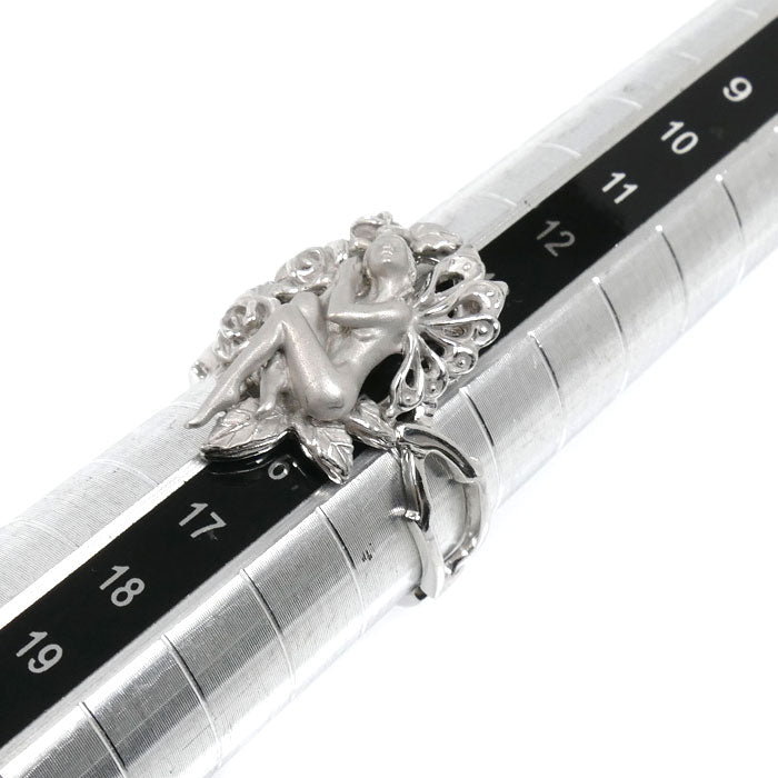 K18WG ホワイトゴールド カレライカレラ リング・指輪 15号 7.7g レディース【中古】