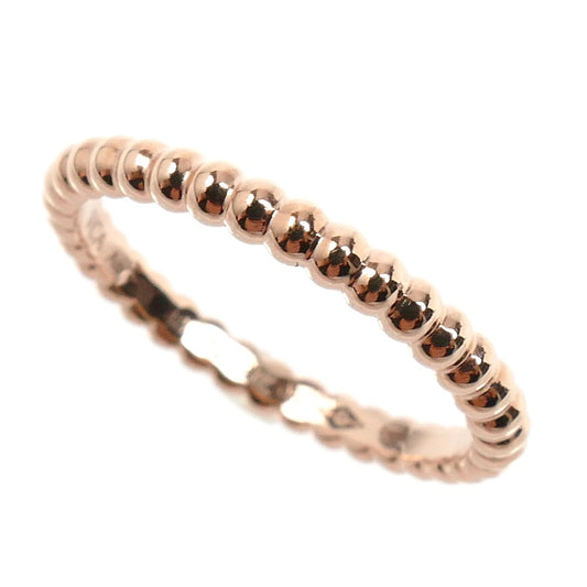 Van Cleef & Arpels ヴァンクリーフ＆アーペル K18PG ピンクゴールド ペルレ ゴールドパール リング・指輪 VCARPJMF48 8号 48 2.1g レディース【中古】【美品】