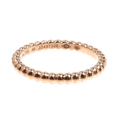Van Cleef & Arpels ヴァンクリーフ＆アーペル K18PG ピンクゴールド ペルレ ゴールドパール リング・指輪 VCARPJMF48 8号 48 2.1g レディース【中古】【美品】