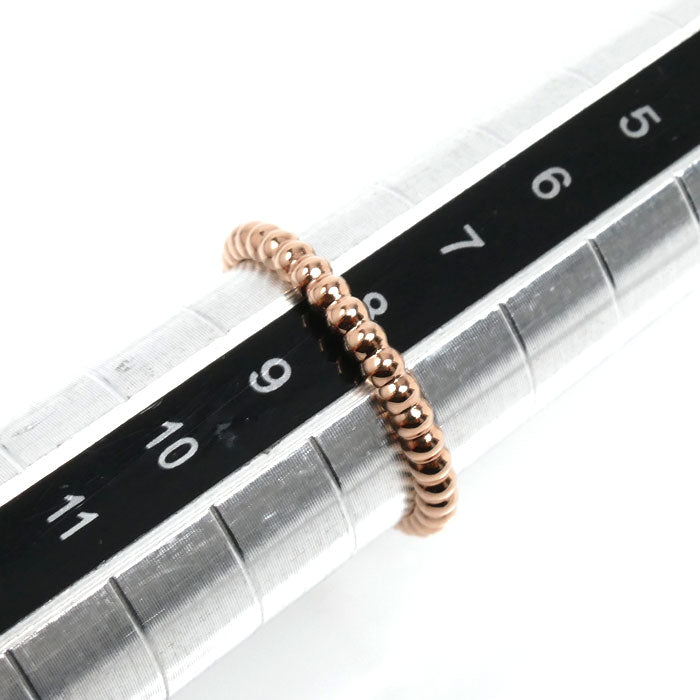 Van Cleef & Arpels ヴァンクリーフ＆アーペル K18PG ピンクゴールド ペルレ ゴールドパール リング・指輪 VCARPJMF48 8号 48 2.1g レディース【中古】【美品】