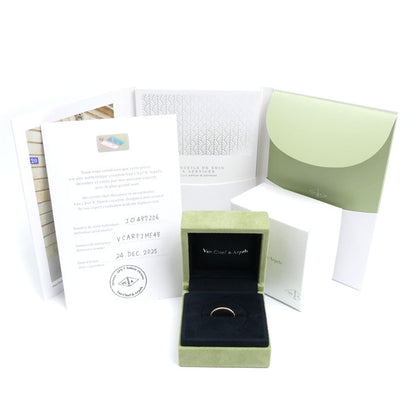 Van Cleef & Arpels ヴァンクリーフ＆アーペル K18PG ピンクゴールド ペルレ ゴールドパール リング・指輪 VCARPJMF48 8号 48 2.1g レディース【中古】【美品】