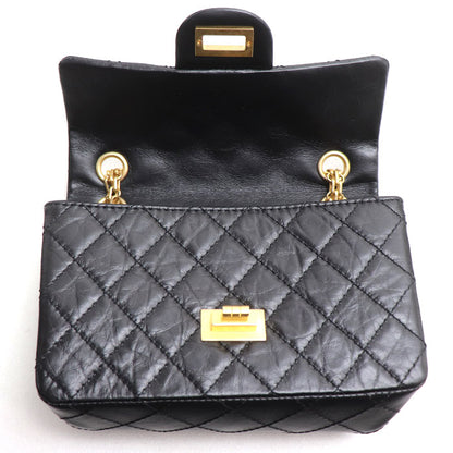 CHANEL シャネル 2.55 ミニ ハンドバッグ ショルダーバッグ ブラック AP0874 レディース【中古】