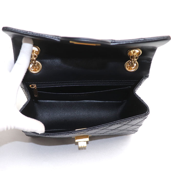 CHANEL シャネル 2.55 ミニ ハンドバッグ ショルダーバッグ ブラック AP0874 レディース【中古】