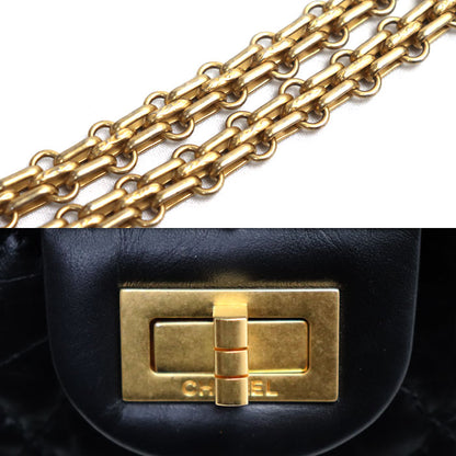 CHANEL シャネル 2.55 ミニ ハンドバッグ ショルダーバッグ ブラック AP0874 レディース【中古】