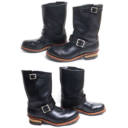 RED WING レッドウィング エンジニアブーツ ブーツ ブラック 02268-3 
8D メンズ【中古】
