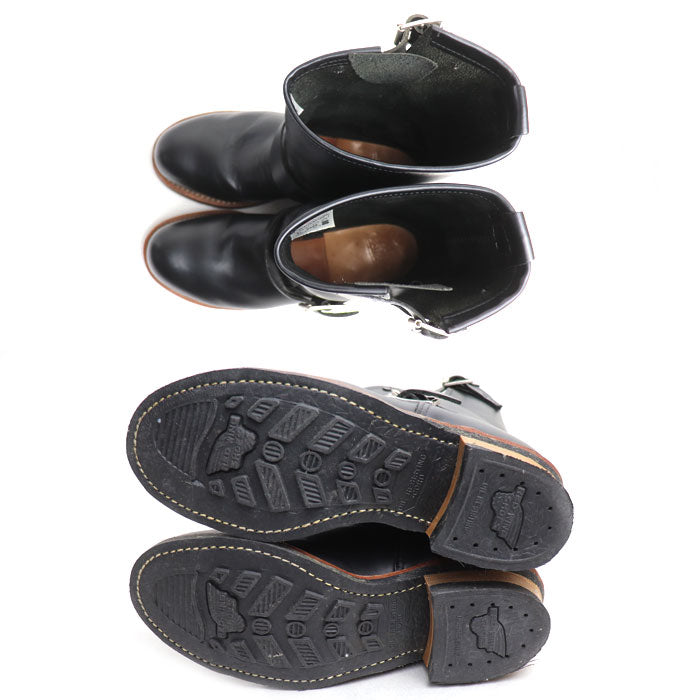 RED WING レッドウィング エンジニアブーツ ブーツ ブラック 02268-3 
8D メンズ【中古】