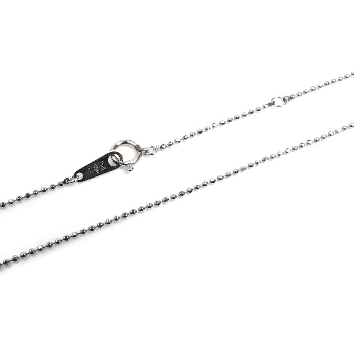 Pt850プラチナ ネックレス ボール 3.0g 40cm レディース【中古】