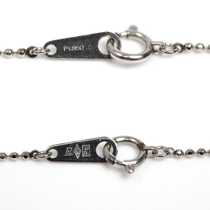 Pt850プラチナ ネックレス ボール 3.0g 40cm レディース【中古】