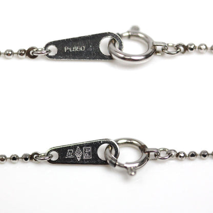 Pt850プラチナ ネックレス ボール 3.0g 40cm レディース【中古】