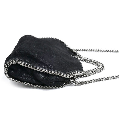 Stella McCartney ステラマッカートニー ファラベラ タイニー 2Wayショルダーバッグ ブラック 391698 W9132 レディース【中古】
