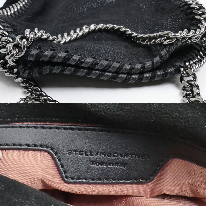Stella McCartney ステラマッカートニー ファラベラ タイニー 2Wayショルダーバッグ ブラック 391698 W9132 レディース【中古】
