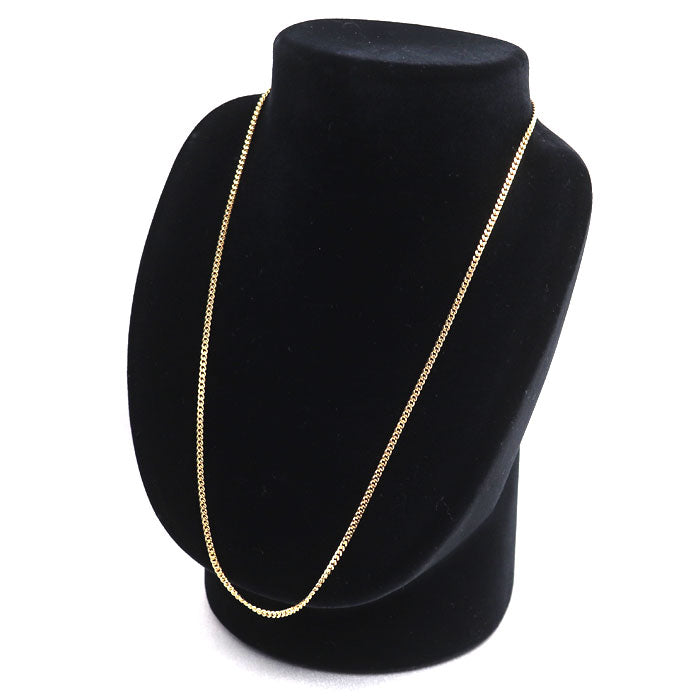 K18YG イエローゴールド ネックレス 喜平2面カット 10.0g 50cm ユニセックス【中古】