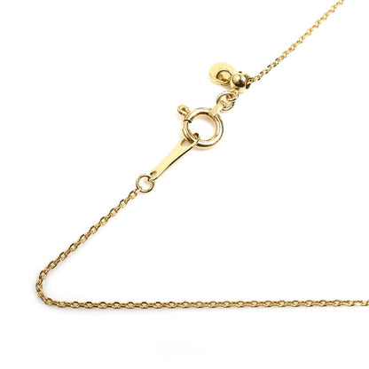 K18YG イエローゴールド ネックレス 小豆 1.4g ～50cm フリーチェーン レディース【中古】