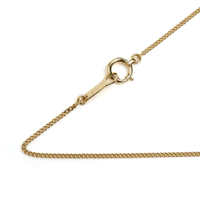 K18YG イエローゴールド ネックレス 喜平2面カット 1.7g 40cm レディース【中古】