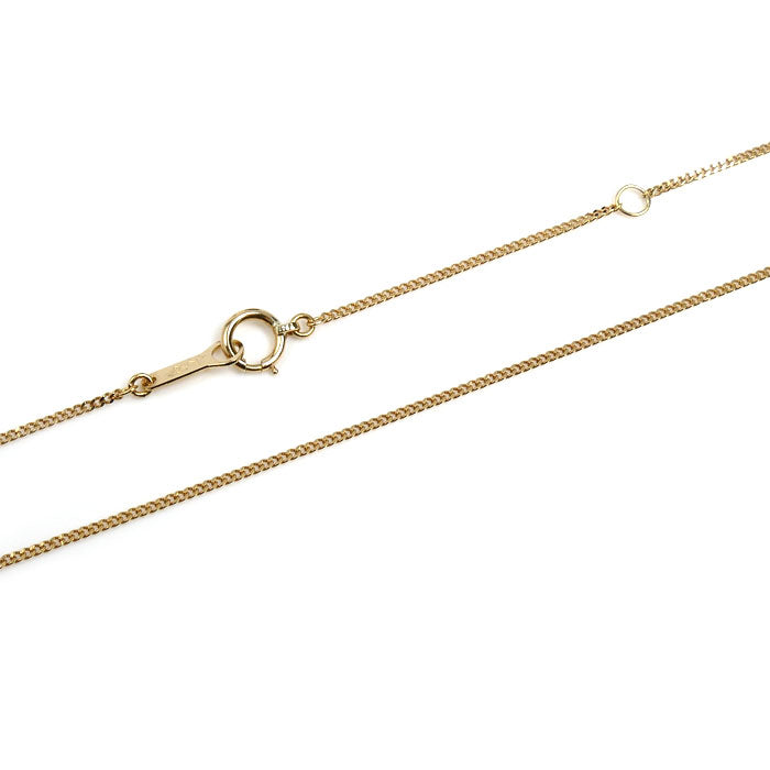 K18YG イエローゴールド ネックレス 喜平2面カット 1.7g 40cm レディース【中古】