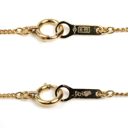 K18YG イエローゴールド ネックレス 喜平2面カット 1.7g 40cm レディース【中古】