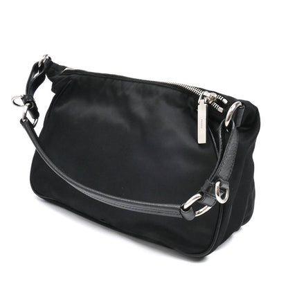 PRADA プラダ トライアングルロゴ ナイロン ショルダーバッグ ショルダーバッグ ブラック レディース【中古】