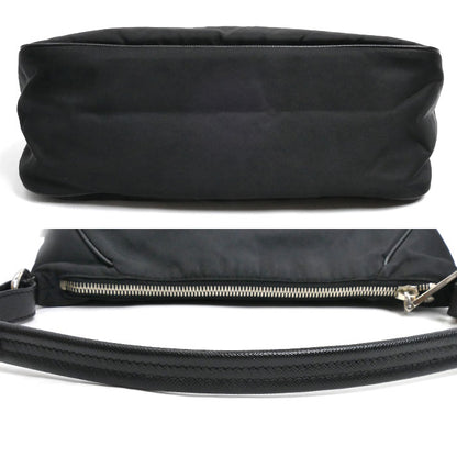 PRADA プラダ トライアングルロゴ ナイロン ショルダーバッグ ショルダーバッグ ブラック レディース【中古】