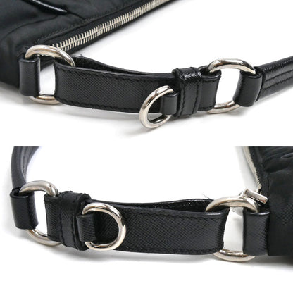 PRADA プラダ トライアングルロゴ ナイロン ショルダーバッグ ショルダーバッグ ブラック レディース【中古】