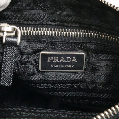 PRADA プラダ トライアングルロゴ ナイロン ショルダーバッグ ショルダーバッグ ブラック レディース【中古】