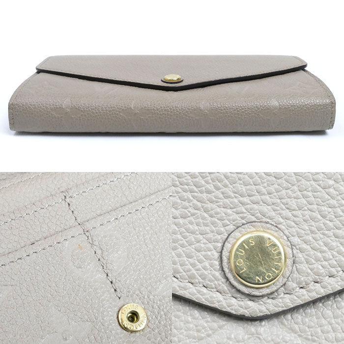 LOUIS VUITTON ルイ・ヴィトン ポルトフォイユサラ 長財布 モノグラムアンプラント トゥルトレール M68708 ICチップ レディース【中古】