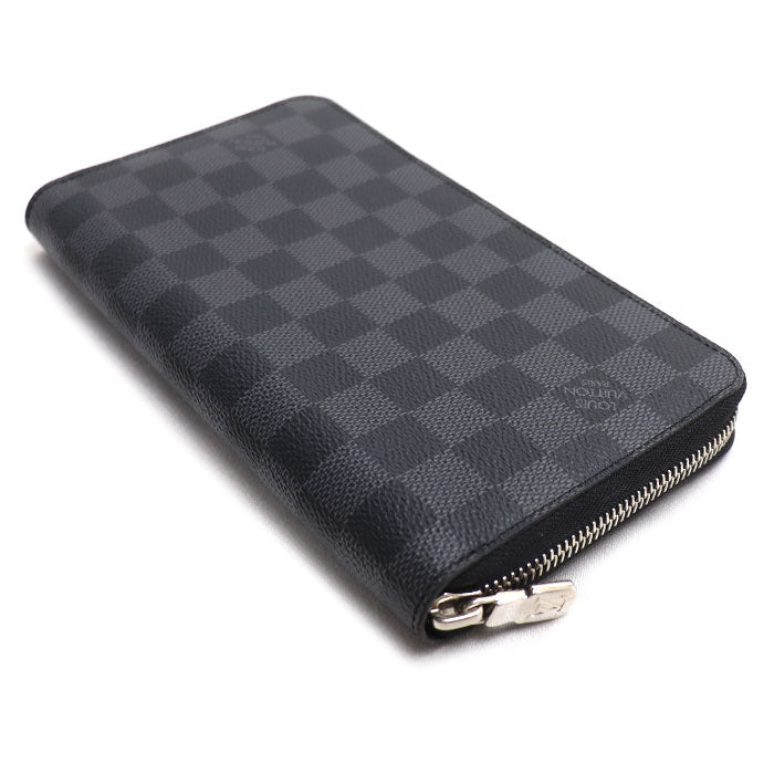 LOUIS VUITTON ルイ・ヴィトン ジッピーオーガナイザーNM 長財布 ラウンドファスナー ダミエグラフィット N60111 ICチップ メンズ【中古】