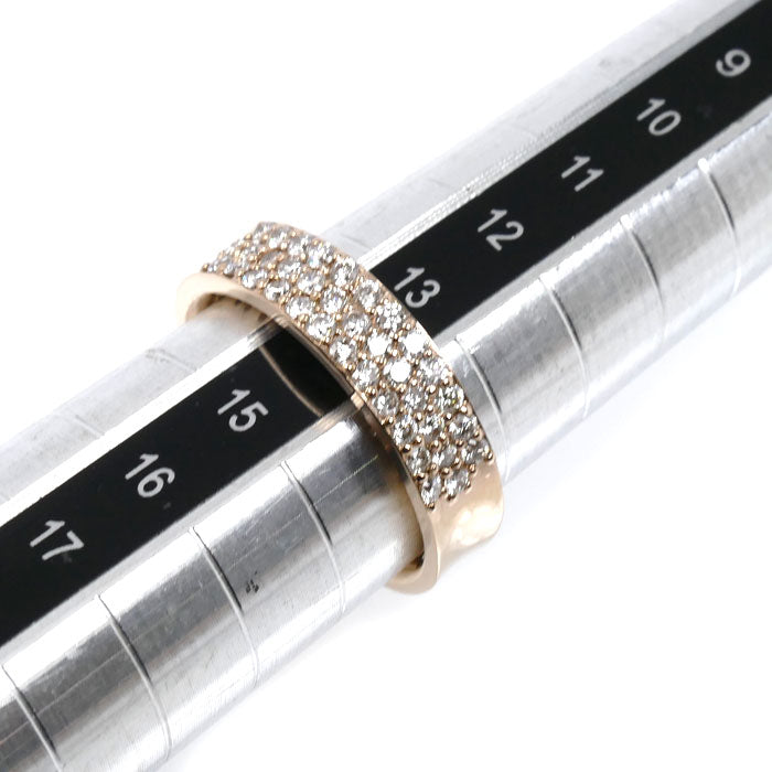 K18PG ピンクゴールド リング・指輪 ダイヤモンド0.62ct 14号 6.1g レディース【中古】
