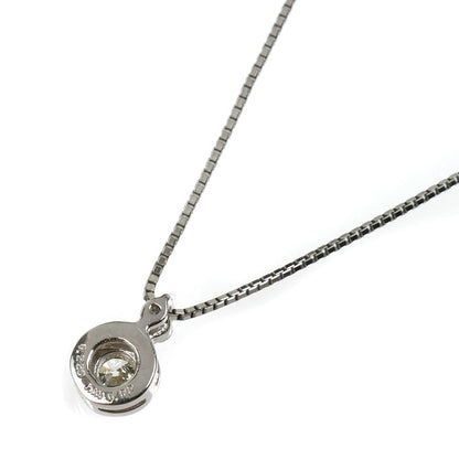 PT900/850 ネックレス ダイヤモンド0.22ct/0.02ct 3.1g ～45cm フリーチェーン レディース【中古】
