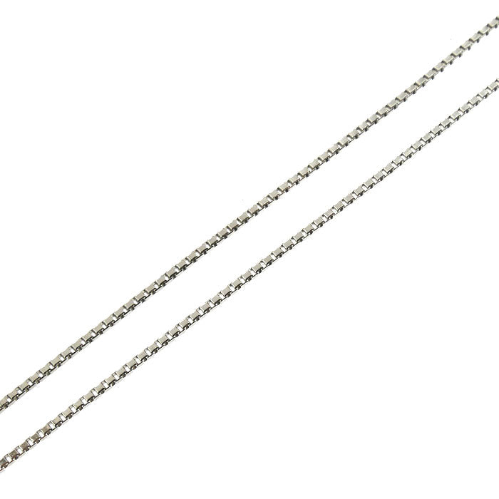 PT900/850 ネックレス ダイヤモンド0.22ct/0.02ct 3.1g ～45cm フリーチェーン レディース【中古】