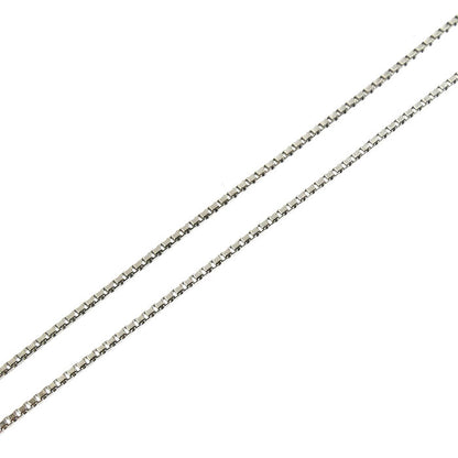PT900/850 ネックレス ダイヤモンド0.22ct/0.02ct 3.1g ～45cm フリーチェーン レディース【中古】