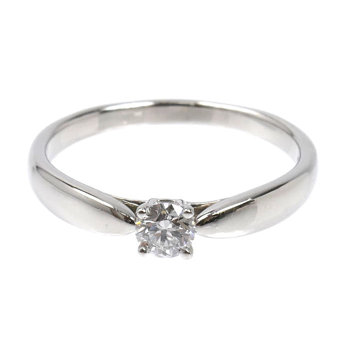 TIFFANY&Co. ティファニー Pt950プラチナ ソリティア リング・指輪 ダイヤモンド0.21ct 11号 3.5g レディース【中古】