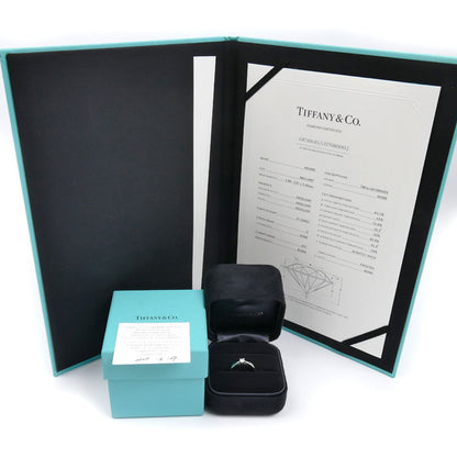 TIFFANY&Co. ティファニー Pt950プラチナ ソリティア リング・指輪 ダイヤモンド0.21ct 11号 3.5g レディース【中古】