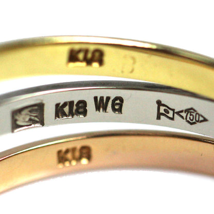 SEIKOジュエリー K18YG/PG/WG リング・指輪 ダイヤモンド 17号 4.9g レディース【中古】
