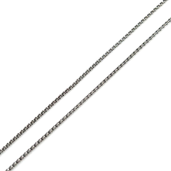 Pt850プラチナ ネックレス ダイヤモンド0.31ct 2.4g 40cm 一粒ダイヤ レディース【中古】