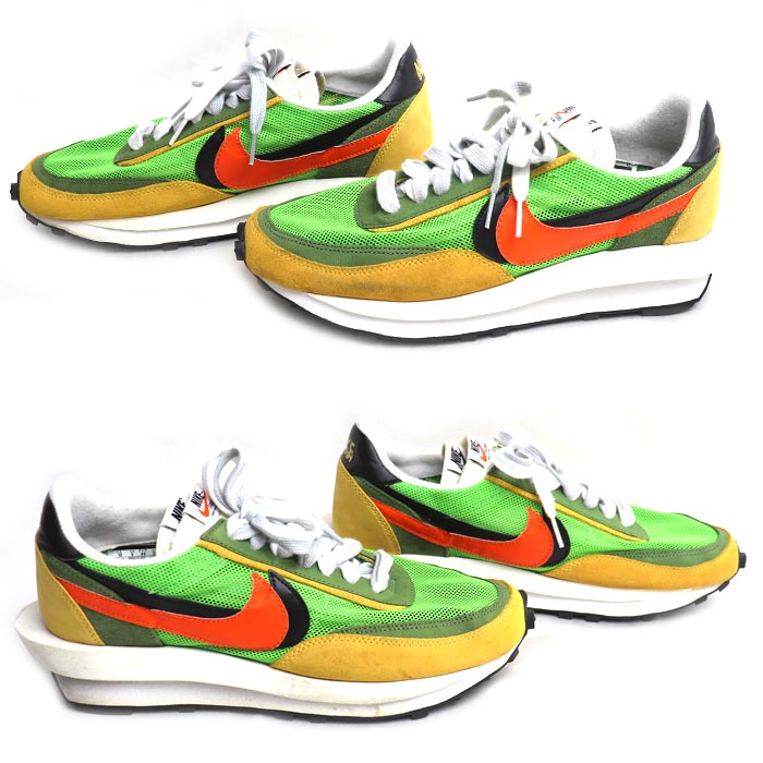 NIKE ナイキ NIKE × sacai スニーカー LDワッフル グリーン BV0073-300 28cm メンズ【中古】